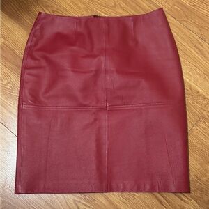 Vintage leather skirt